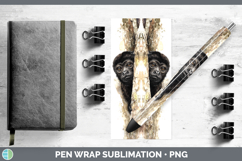 GorgeousPrimate Tree Peek-A-Boo Pen Wrap design.