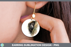 GorgeousPrimate Tree Peek-A-Boo Round Earrings design.