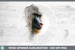 GorgeousPrimate Tree Peek-A-Boo Wind Spinner design.