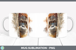 GorgeousPrimate Tree Peek-A-Boo Mug Wrap design.