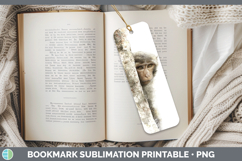 GorgeousPrimate Tree Peek-A-Boo Bookmark design.