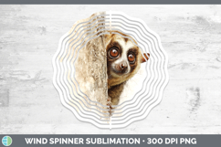 GorgeousPrimate Tree Peek-A-Boo Wind Spinner design.