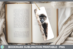 GorgeousPrimate Tree Peek-A-Boo Bookmark design.
