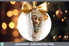 GorgeousPrimate Tree Peek-A-Boo Ornament design.