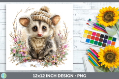 GorgeousPrimate Winter Knit Hat Paper Backgrounds design.