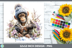 GorgeousPrimate Winter Knit Hat Paper Backgrounds design.