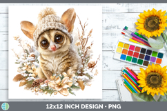 GorgeousPrimate Winter Knit Hat Paper Backgrounds design.