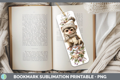 GorgeousPrimate Winter Knit Hat Bookmark design.
