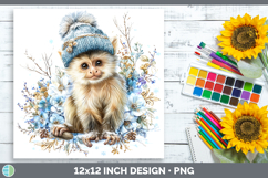 GorgeousPrimate Winter Knit Hat Paper Backgrounds design.