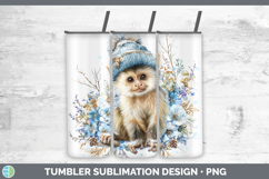 GorgeousPrimate Winter Knit Hat Tumbler design.