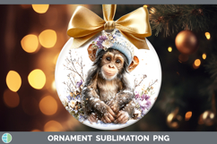 GorgeousPrimate Winter Knit Hat Ornament design.