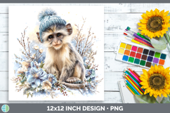 GorgeousPrimate Winter Knit Hat Paper Backgrounds design.