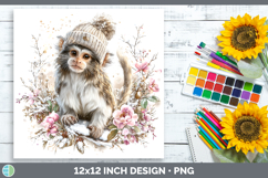 GorgeousPrimate Winter Knit Hat Paper Backgrounds design.