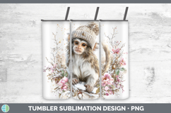 GorgeousPrimate Winter Knit Hat Tumbler design.