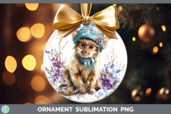 GorgeousPrimate Winter Knit Hat Ornament design.