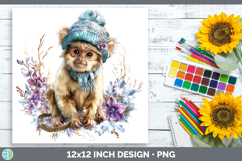 GorgeousPrimate Winter Knit Hat Paper Backgrounds design.