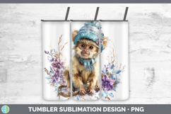 GorgeousPrimate Winter Knit Hat Tumbler design.
