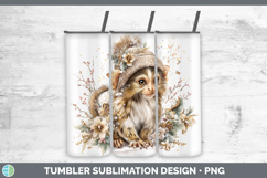 GorgeousPrimate Winter Knit Hat Tumbler design.