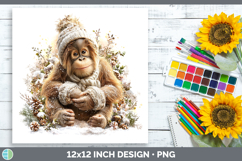 GorgeousPrimate Winter Knit Hat Paper Backgrounds design.