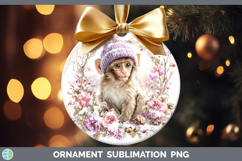 GorgeousPrimate Winter Knit Hat Ornament design.