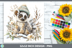 GorgeousPrimate Winter Knit Hat Paper Backgrounds design.