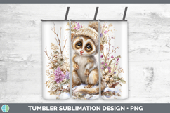 GorgeousPrimate Winter Knit Hat Tumbler design.