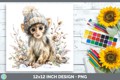 GorgeousPrimate Winter Knit Hat Paper Backgrounds design.