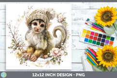 GorgeousPrimate Winter Knit Hat Paper Backgrounds design.