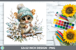 GorgeousPrimate Winter Knit Hat Paper Backgrounds design.