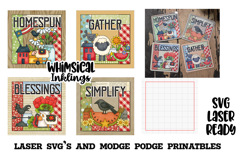 Prim Pretty Magnets Modge Podge SVG's and Printable Product Image 1