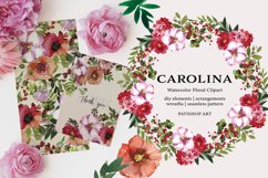 Watercolor Wild Rose Clipart Set Product Image 7