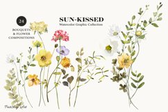 Meadow Flowers Clipart &amp; Alphabet Product Image 4