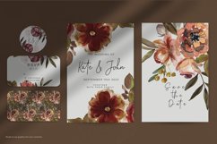 Watercolor Fall Flowers Clipart Set Product Image 5