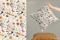 Meadow Flowers Watercolor Digital Seamless Pattern Set Product Image 7