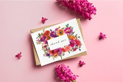 Watercolor Colorful Flowers Clipart Set Product Image 8