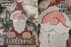 Prim Welcome Santa Sign Laser SVG Product Image 1