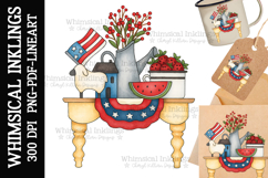 Prim Shelf Sublimation Clipart Product Image 1