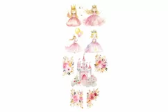 Baby Girl Nursery Watercolor Clipart Product Image 3