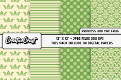 Princess and the frog Digital Papers, scrapbooking papers Product Image 1