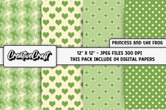 Princess and the frog Digital Papers, scrapbooking papers Product Image 1