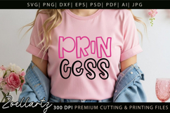 Princess SVG Little Princess Baby Girl T-shirt Pillow Design Product Image 3