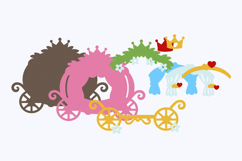 Princess Carriage 3D SVG Product Image 2