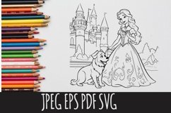 princess coloring pages 10 designs Product Image 3