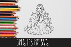 princess coloring pages 10 designs Product Image 7