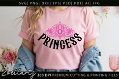 Princess SVG Little Princess Baby Girl T-shirt Pillow Design Product Image 3