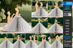 Napkin Holders Laser Cut Bundle|Adornment Dining Table SVG Product Image 1