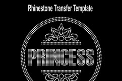 Princess Rhinestone SVG Template Product Image 2