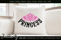 Princess SVG Little Princess Baby Girl T-shirt Pillow Design Product Image 4