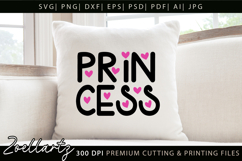 Princess Hearts SVG for Cricut Queen T-shirt Mug Tote Pillow Product Image 3