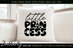 Princess SVG Little Princess Baby Girl T-shirt Pillow Design Product Image 3